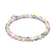 Purple Rain | Silver | Galaxy Glass Bead Bracelet